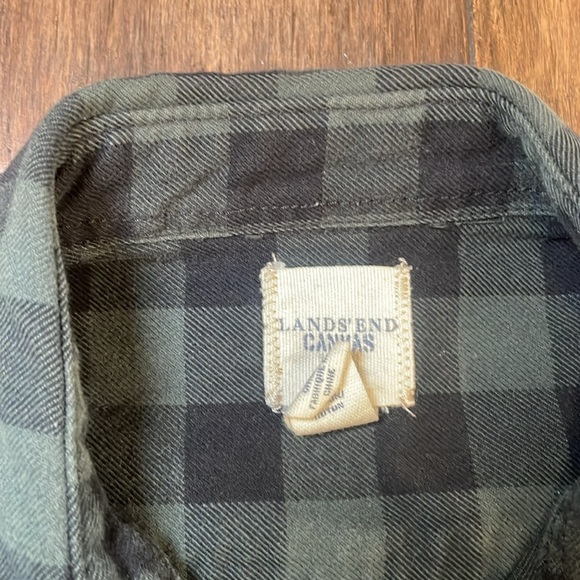 Lands End Canvas Flannel Shirt - Picture 2 of 3